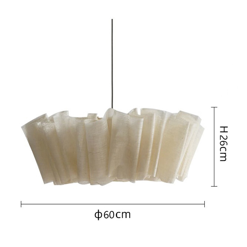 Handcrafted Fabric Shade Pendant Light – Minimalist Design for Home Interiors K1244