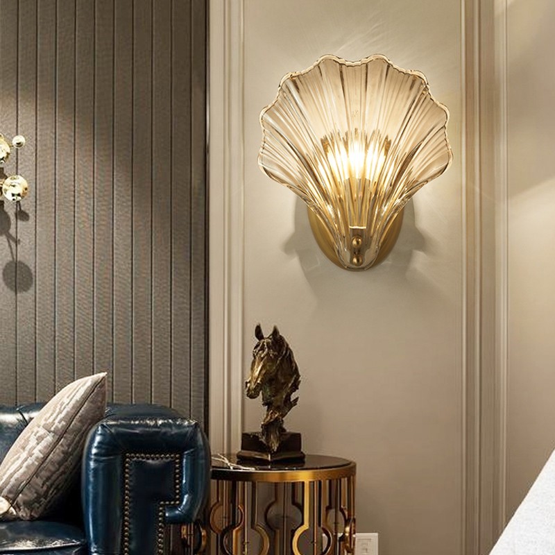 Vintage Rustic Shell Indoor Wall Light