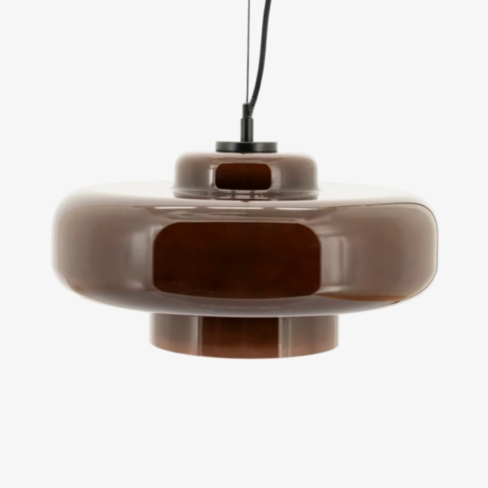 Modern Art Glass Pendant Lamp - Sculptural Hanging Light for Dining and Living K2265