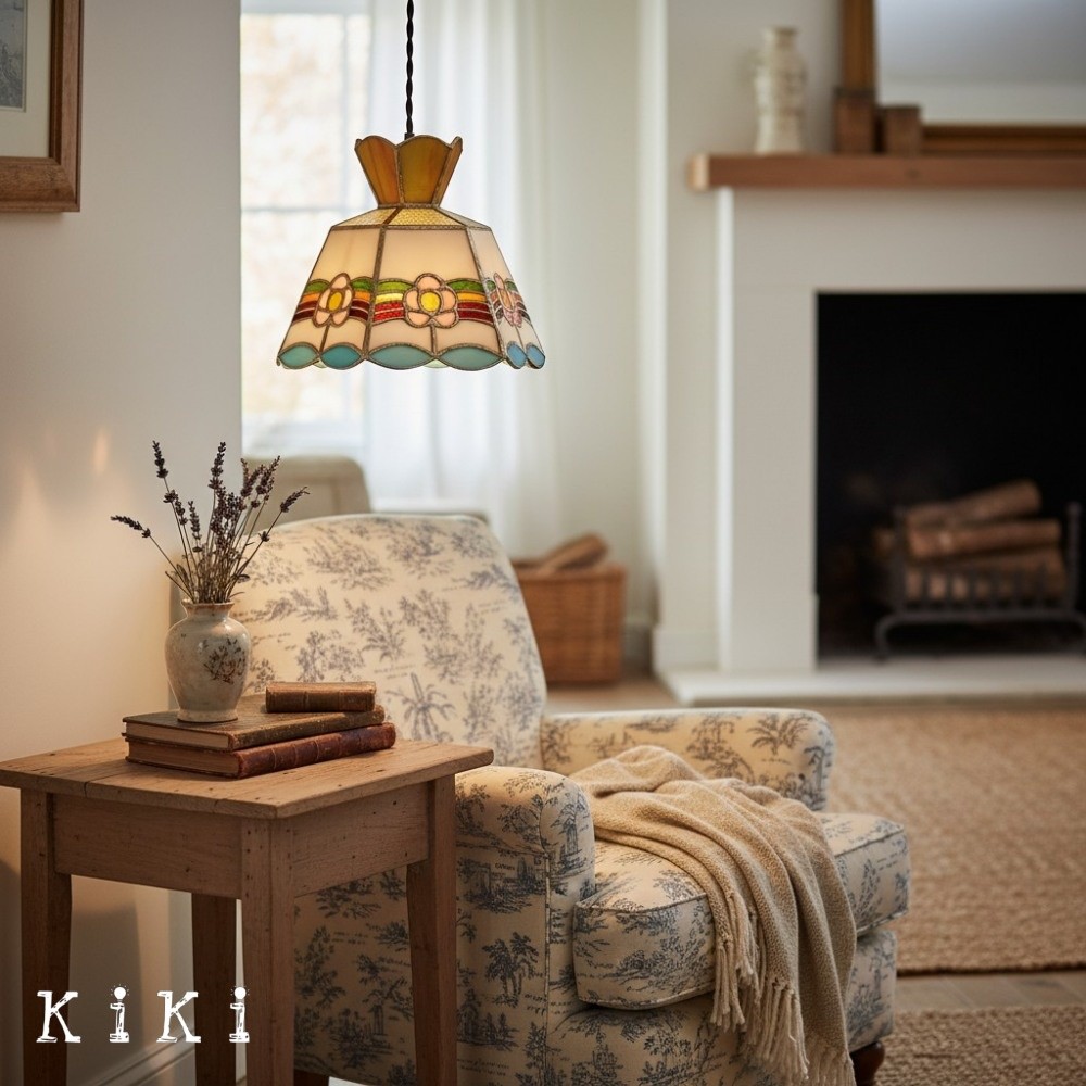 Vintagia Decorative Glass Pendant Light - Tiffany Glass Lighting for Dining and Living Room K2137
