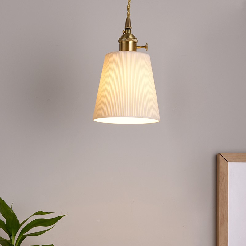 KiKi Ceramic Brass Pendant