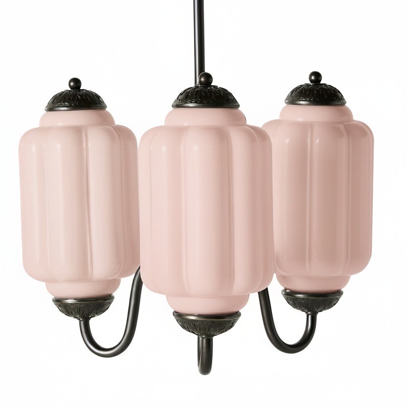 3 Lights Eloise Glass Chandelier for Living Room K947