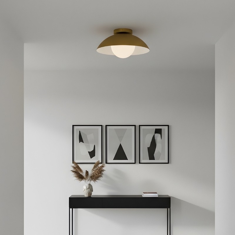 Orblia Minimal Flush Mount Light Fixture - Modern Aesthetic for Home Interiors K2262