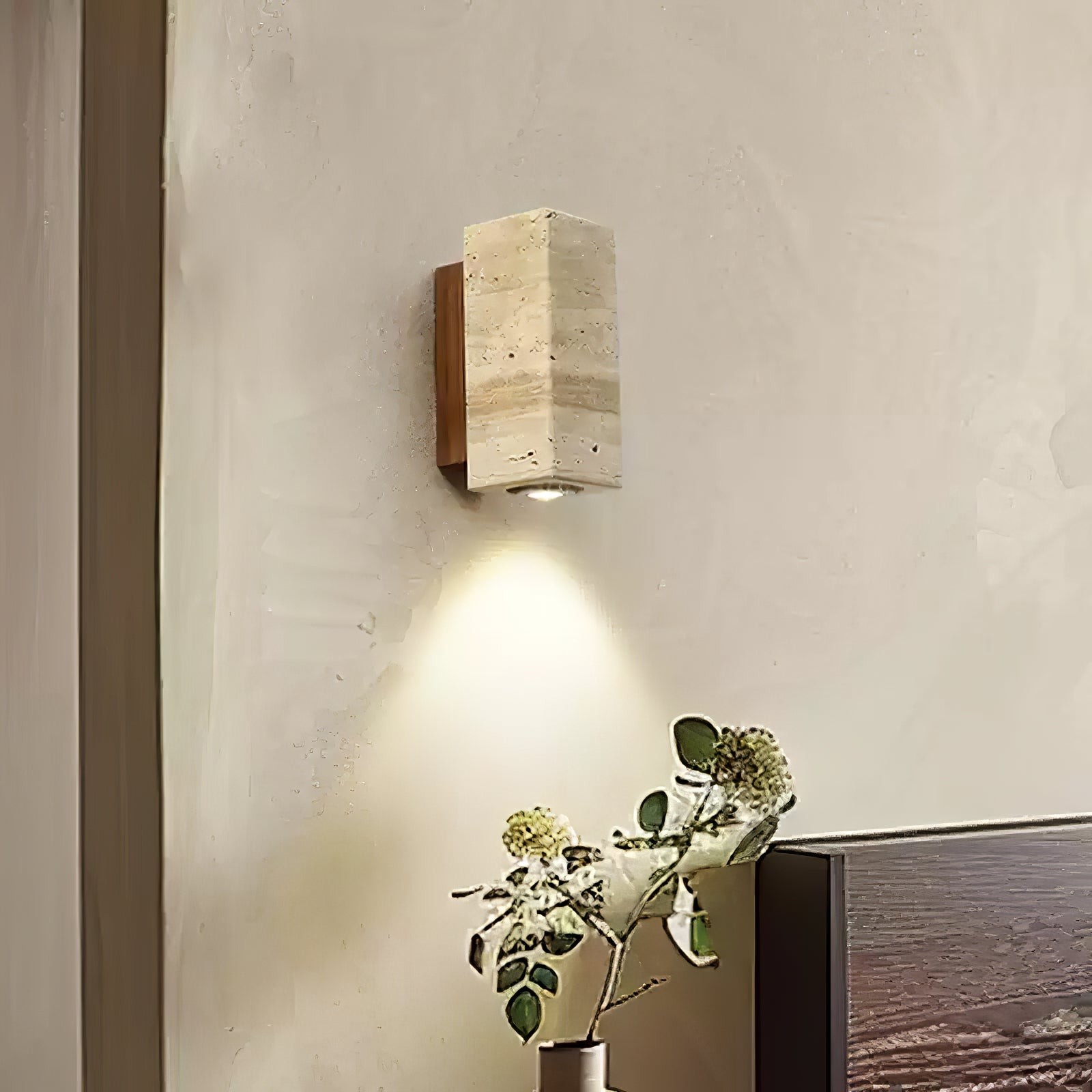 Vintage Marble Travertine Wall Lamp K264