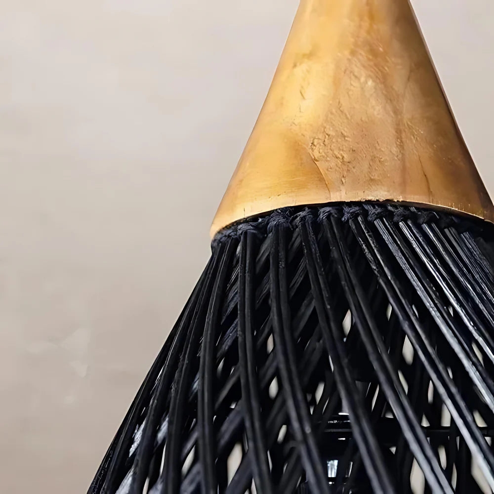Handmade Rattan Tapestry Pendant Light D839