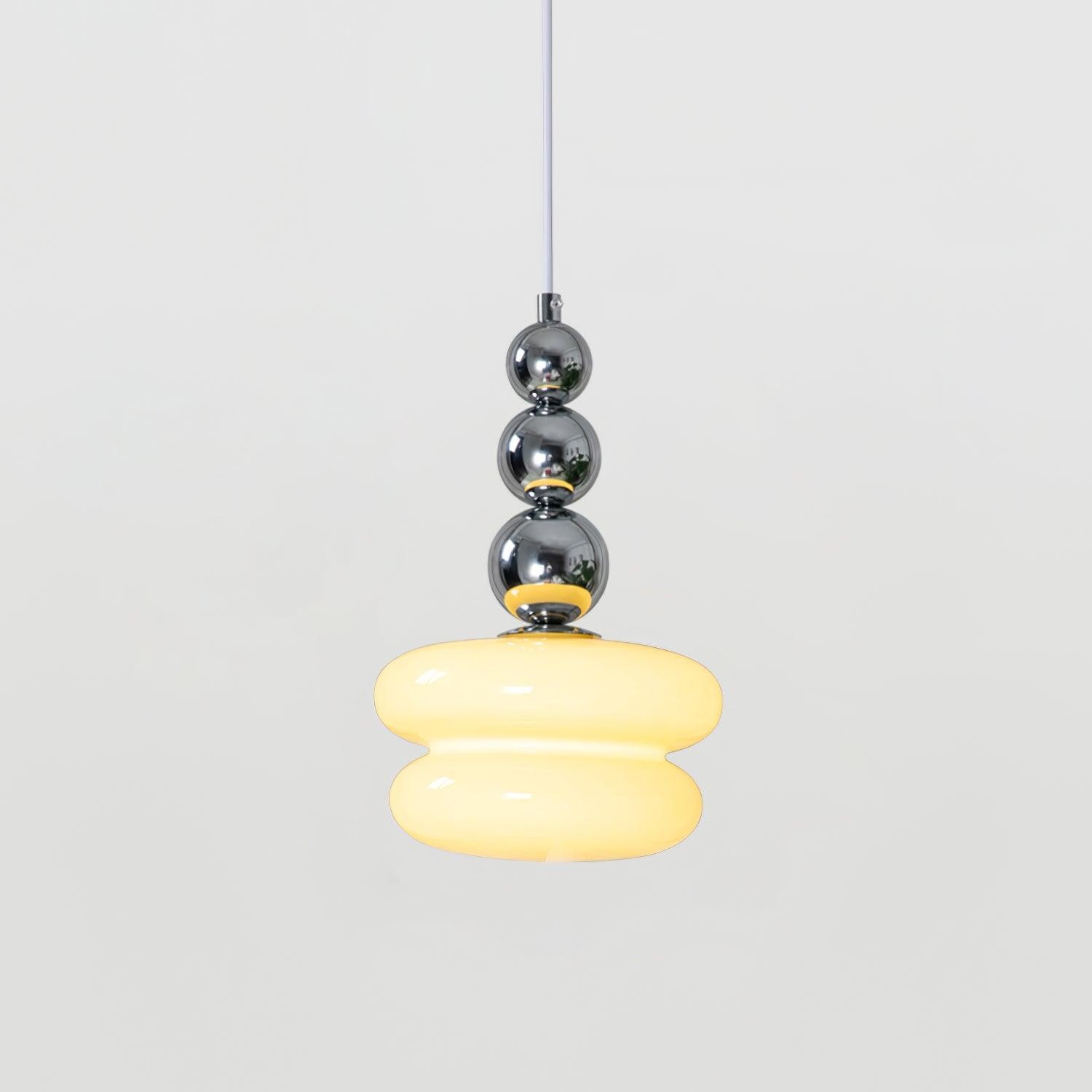 Contemporary Nordic Glass Ball Hoist Pendant Light For Living Room K524