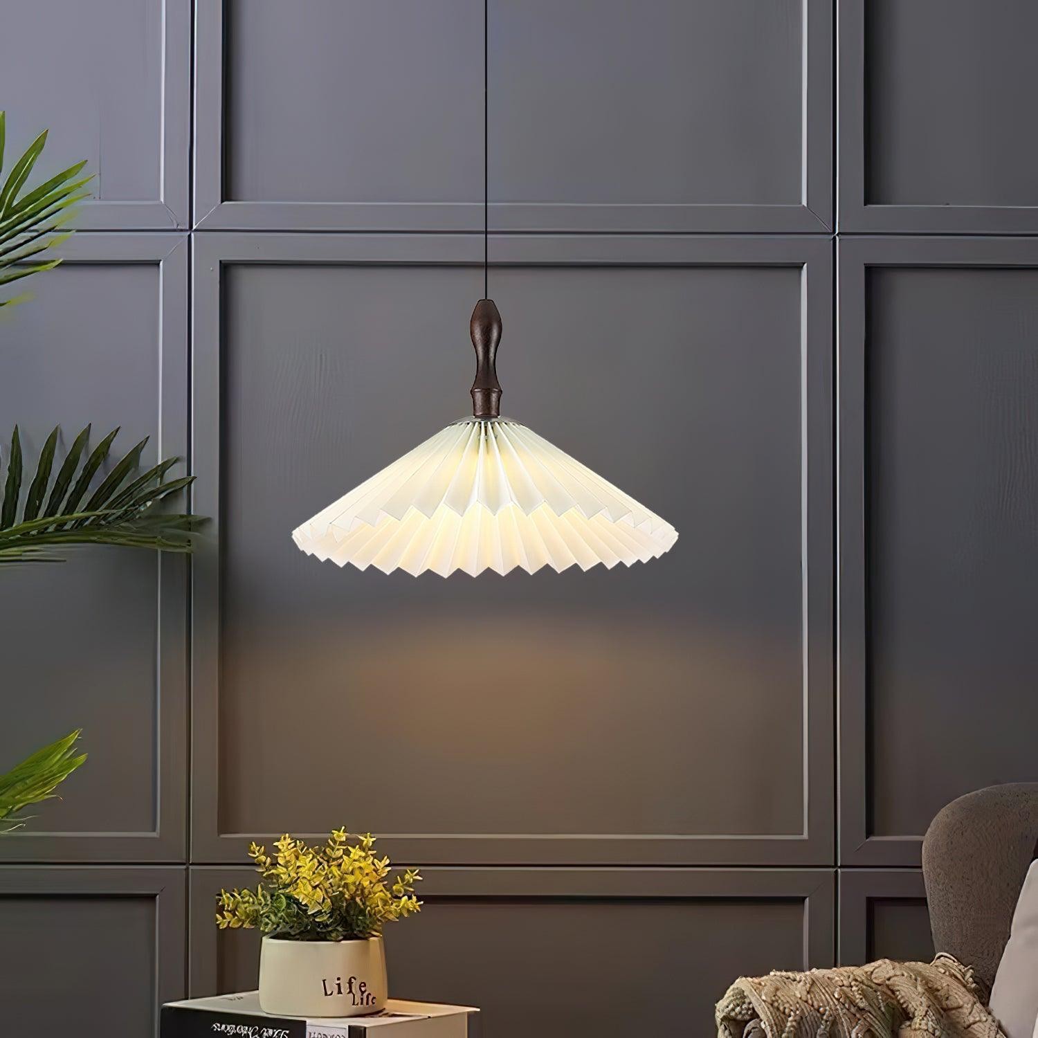 Simple White Flower Paper Pendant Lamp K386