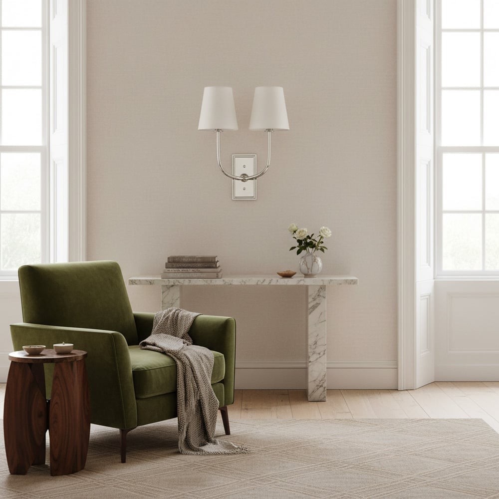 Vista Glow Industrial Metal Wall Lamp - Modern Double Sconce K1600