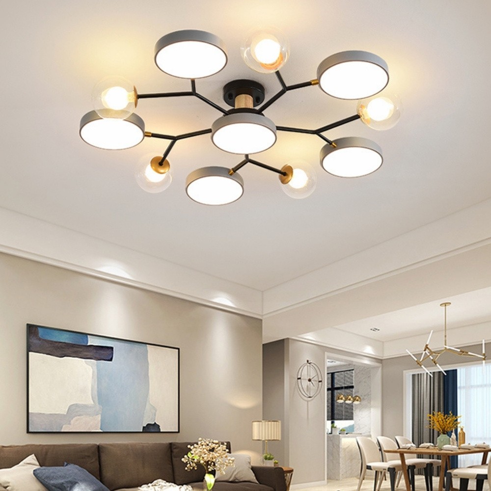Nordic Multi Heads Branch Ceiling Light For Bedroom K936
