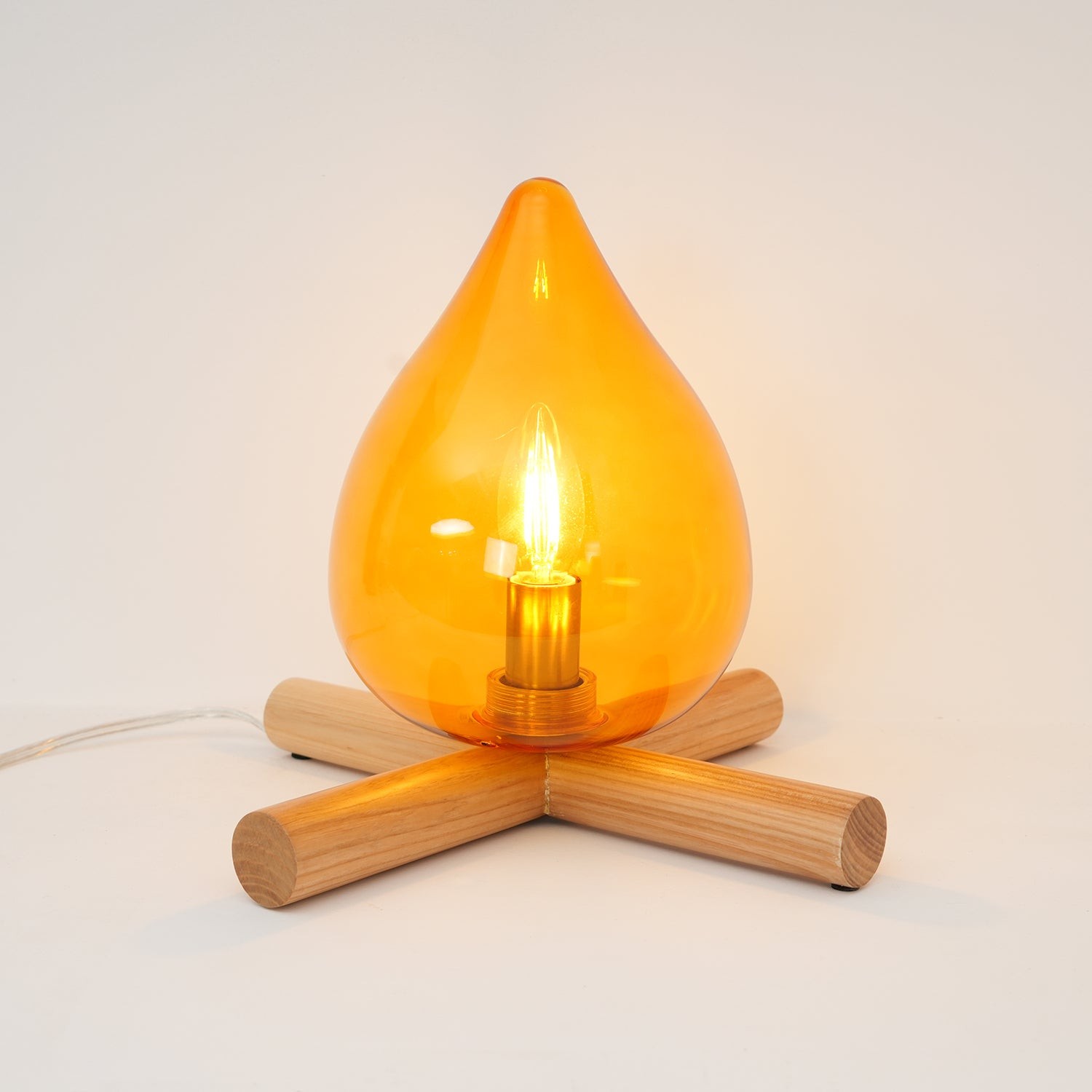 Funny Fire Shape Small Flame Table Lamp K381