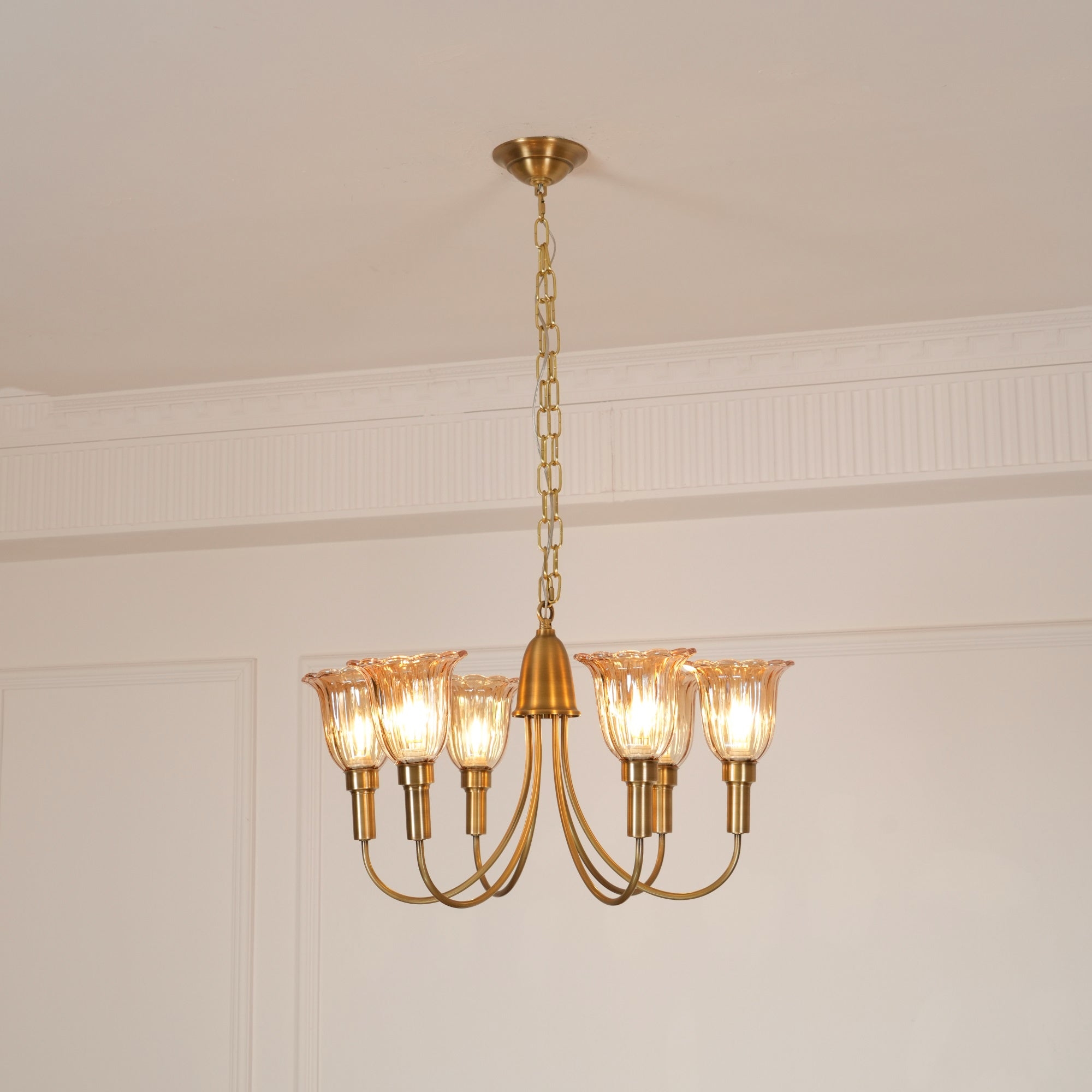 Columbia Brass Chandelier D505