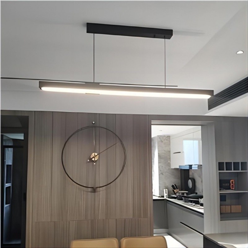 Industrial Metal LED Horizontal Linear Chandelier K128