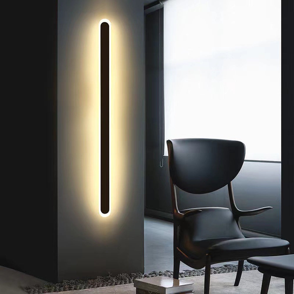 Edge Minimalist Metal Oval IP65 WaterProof Outdoor Wall Light D875