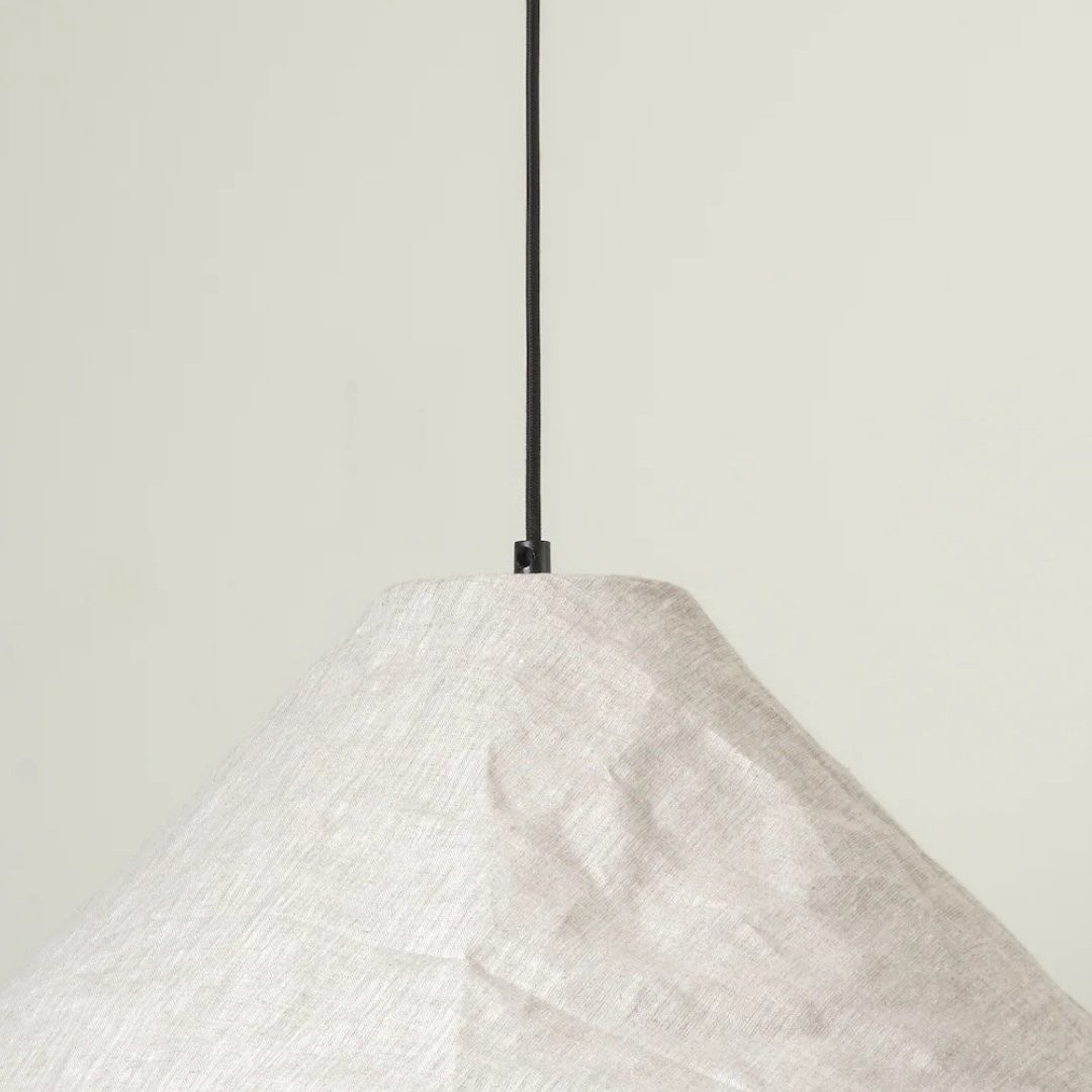 Zalen Organic Woven Shade Pendant Lamp For Entryway and Living Space K1686