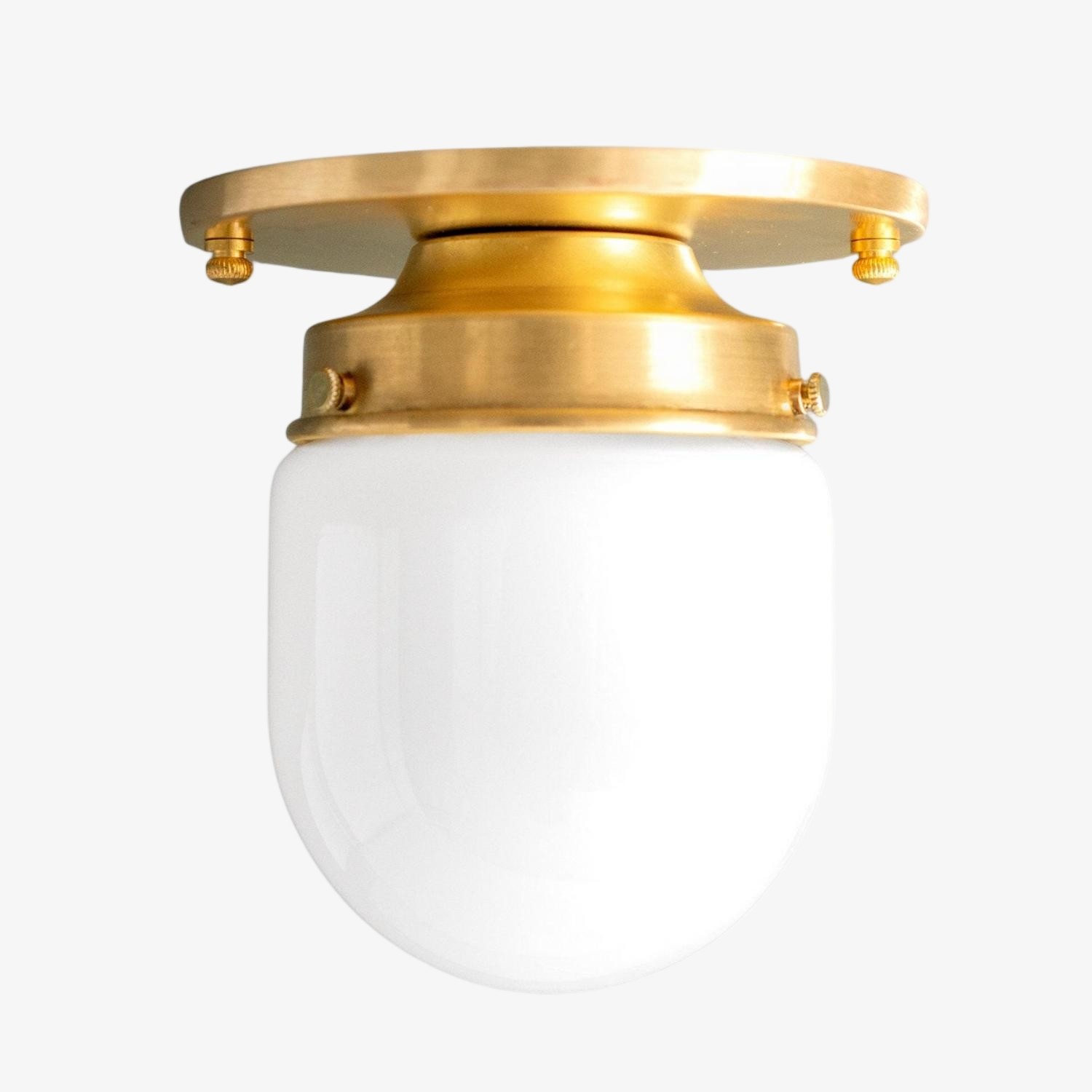 Opalume Glass Ceiling Light and Wall Light - Art Deco Small Globe Fixture for Entryway K1456