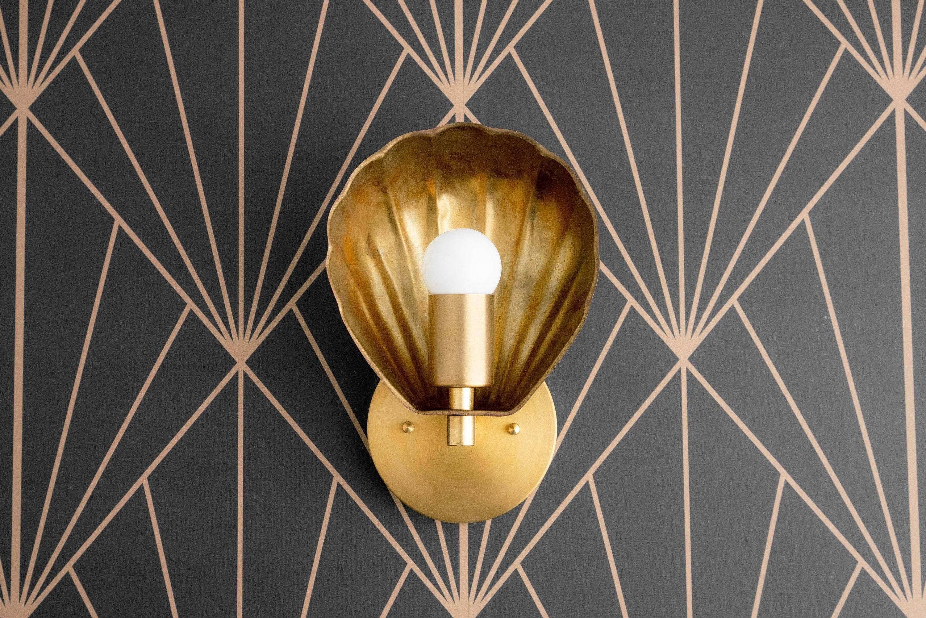 Ornato Luxe Deco Brass Wall Light - Multiple Finishes Available K1484