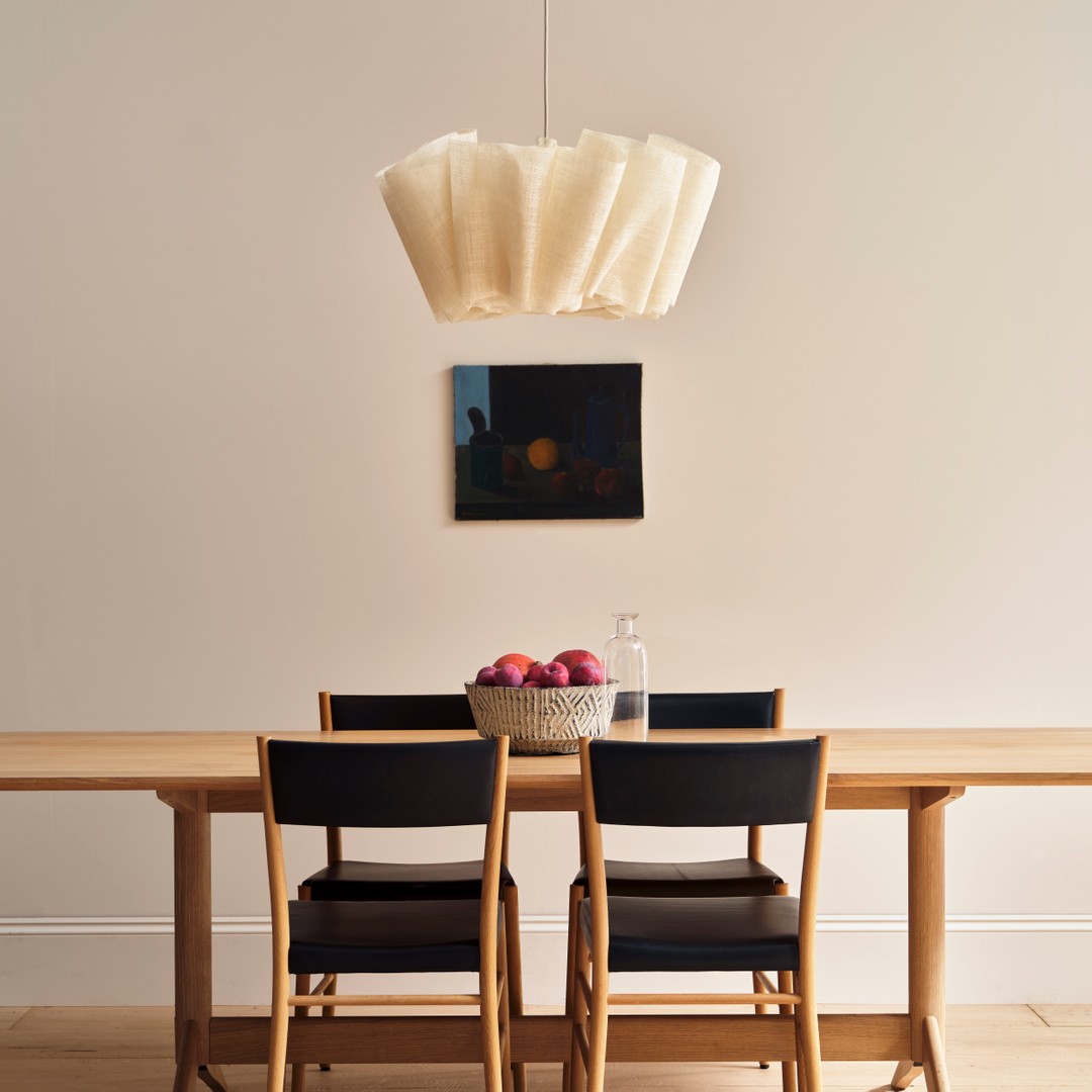 Handcrafted Fabric Shade Pendant Light – Minimalist Design for Home Interiors K1244