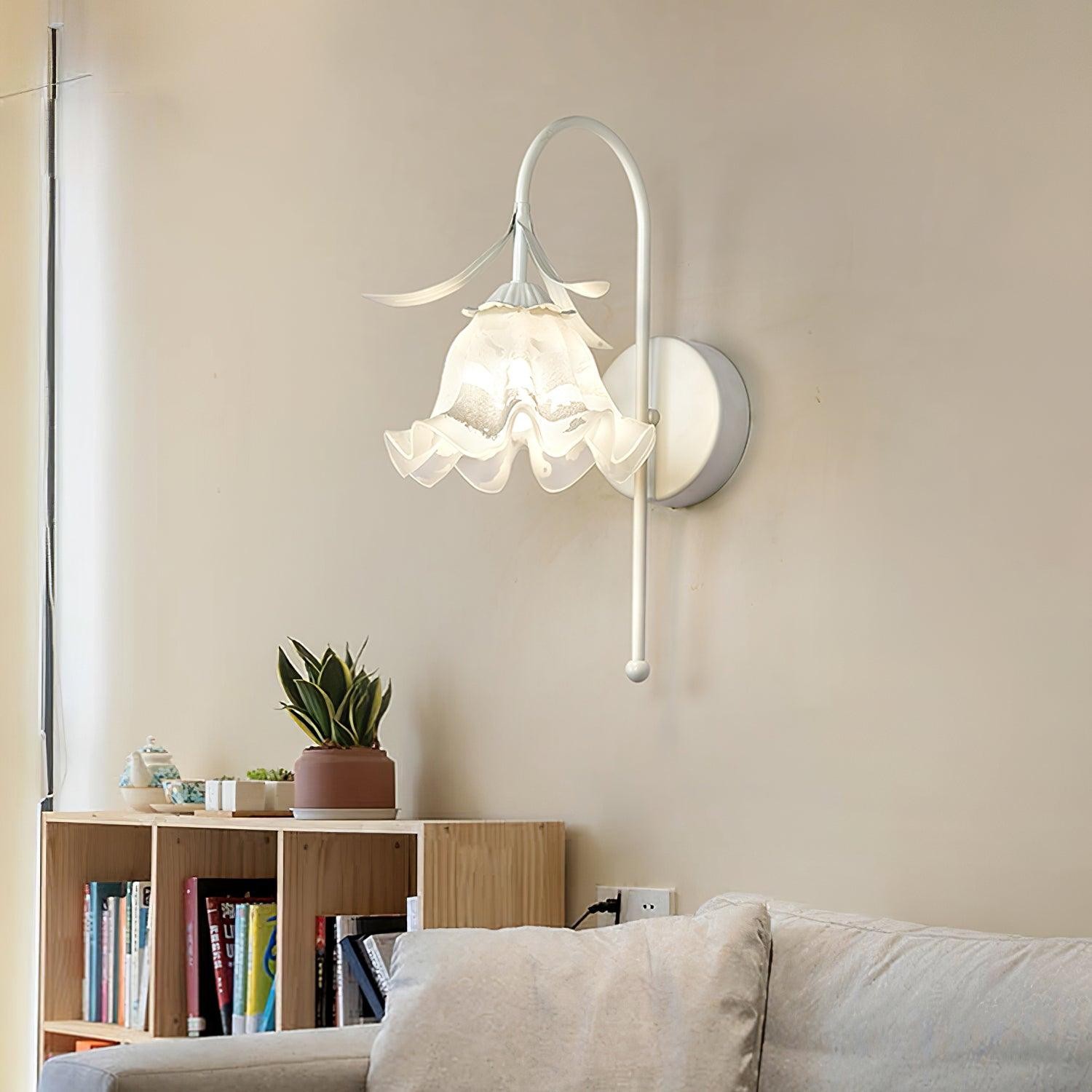 French Cream Style Flower Wall Lamp K474