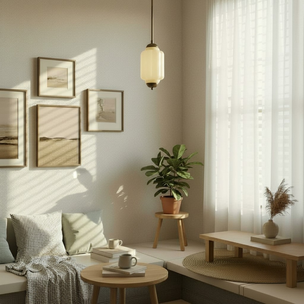 Eloise Simple Glass Irregular Lantern Pendant Lamp K836