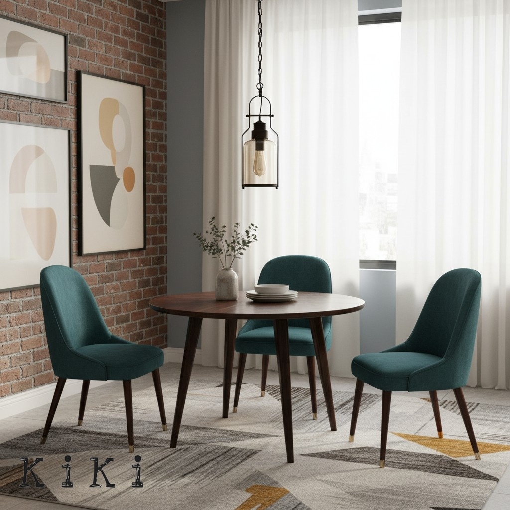 Lirra Retro Glass and Metal Hanging Lamp - Industrial Design for Dining K2234