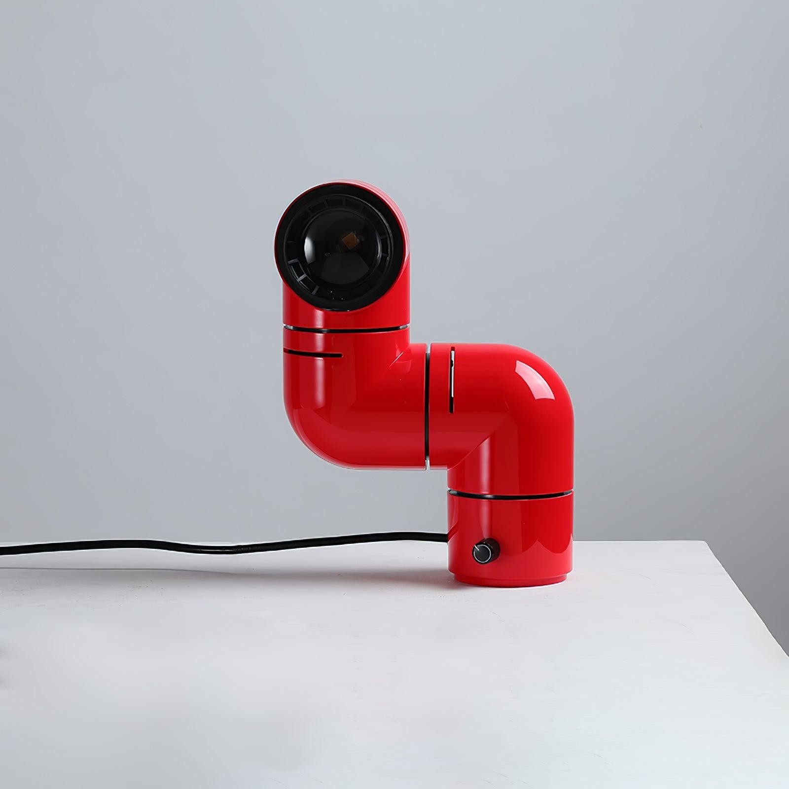 Red Tubular Table Lamp Suitable For Bedroom K686