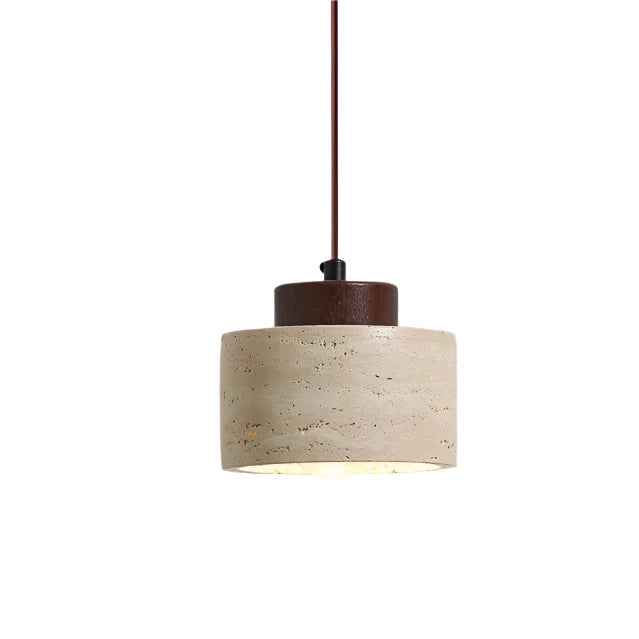 Nordic Travertine Clear Minimalist Pendant Light D914