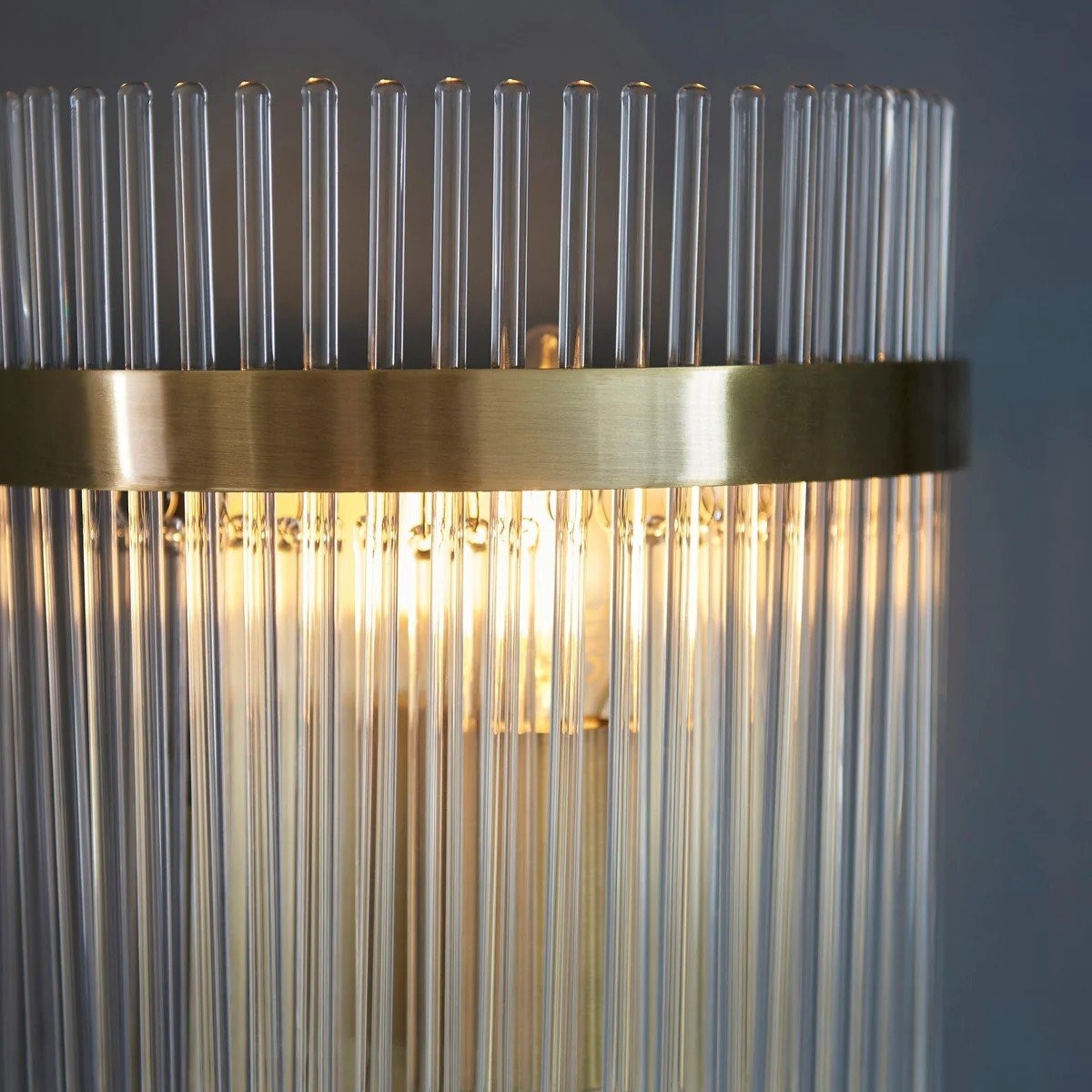 RibGlow Minimalist Glass Rod Wall Light - Elegant Accent Sconce for Home K1834