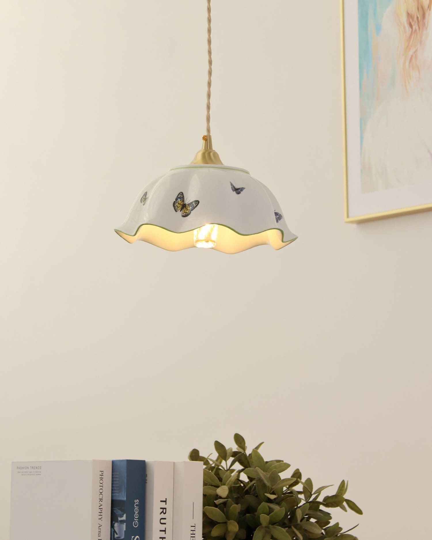 Butterfly Ceramic Pendant Lamp K985