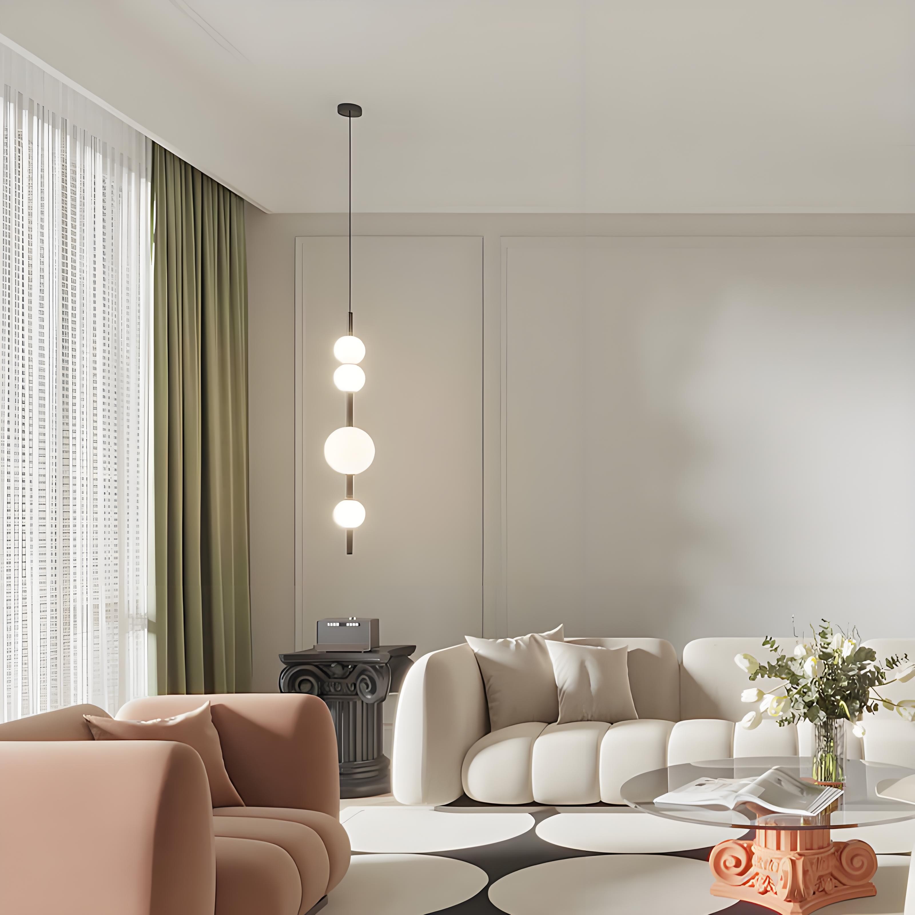 Linear Glass Pendant Light