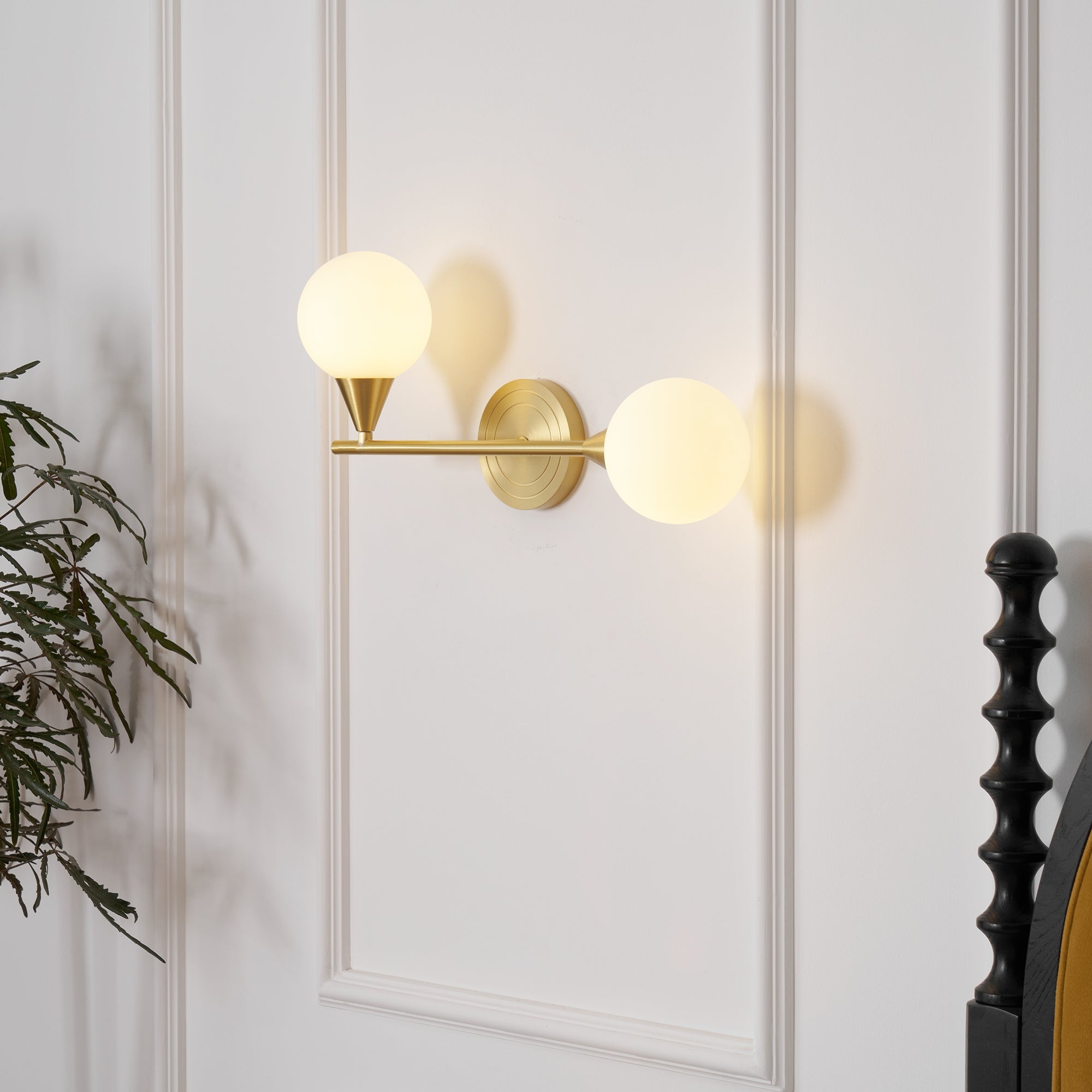 Holten Brass Armed Sconce D409