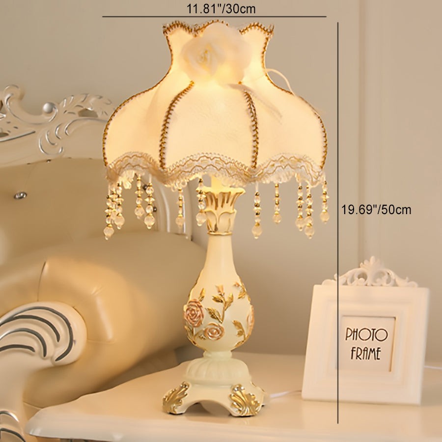 Classic European Vase Base Resin Fabric Table Lamp K717