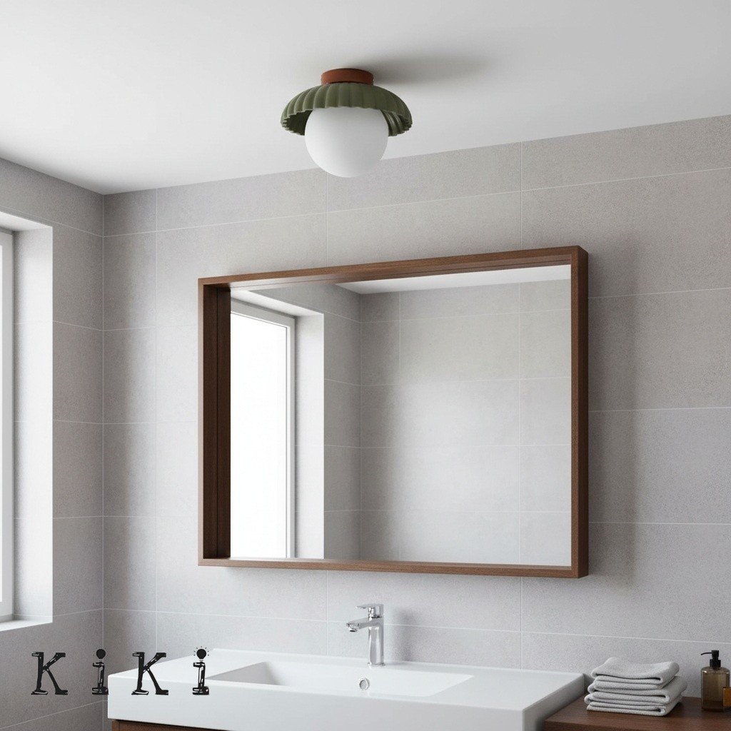 Alien Cream Ceiling Light - Resin Flower Ceiling Lamp for Living Room and Kitchen K227
