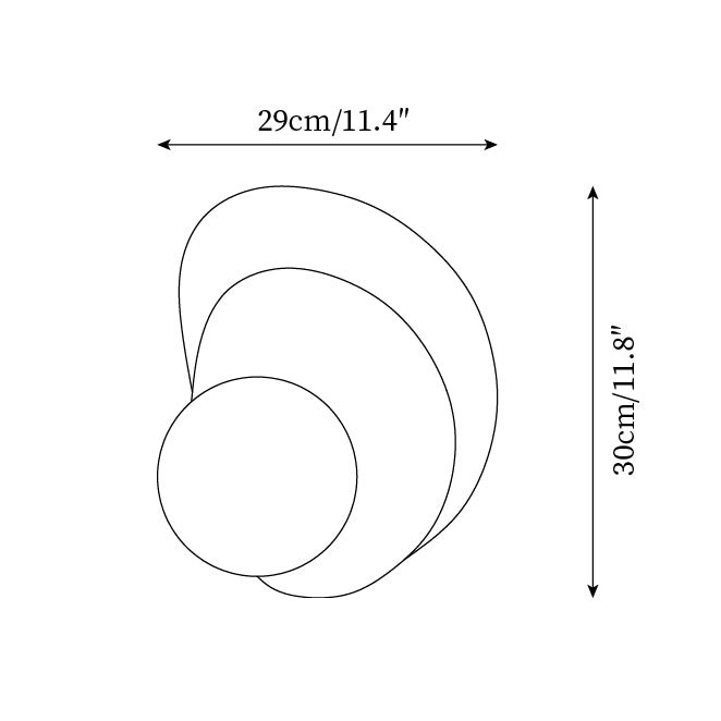 Nordic Minimalist Geometry Globe Wall Lamp K738