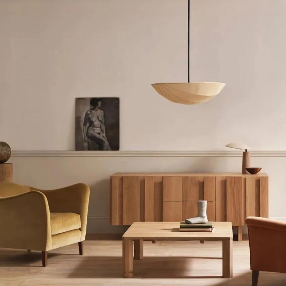 The Wabi-Sabi Canvas Linen Pendant Lamp D783