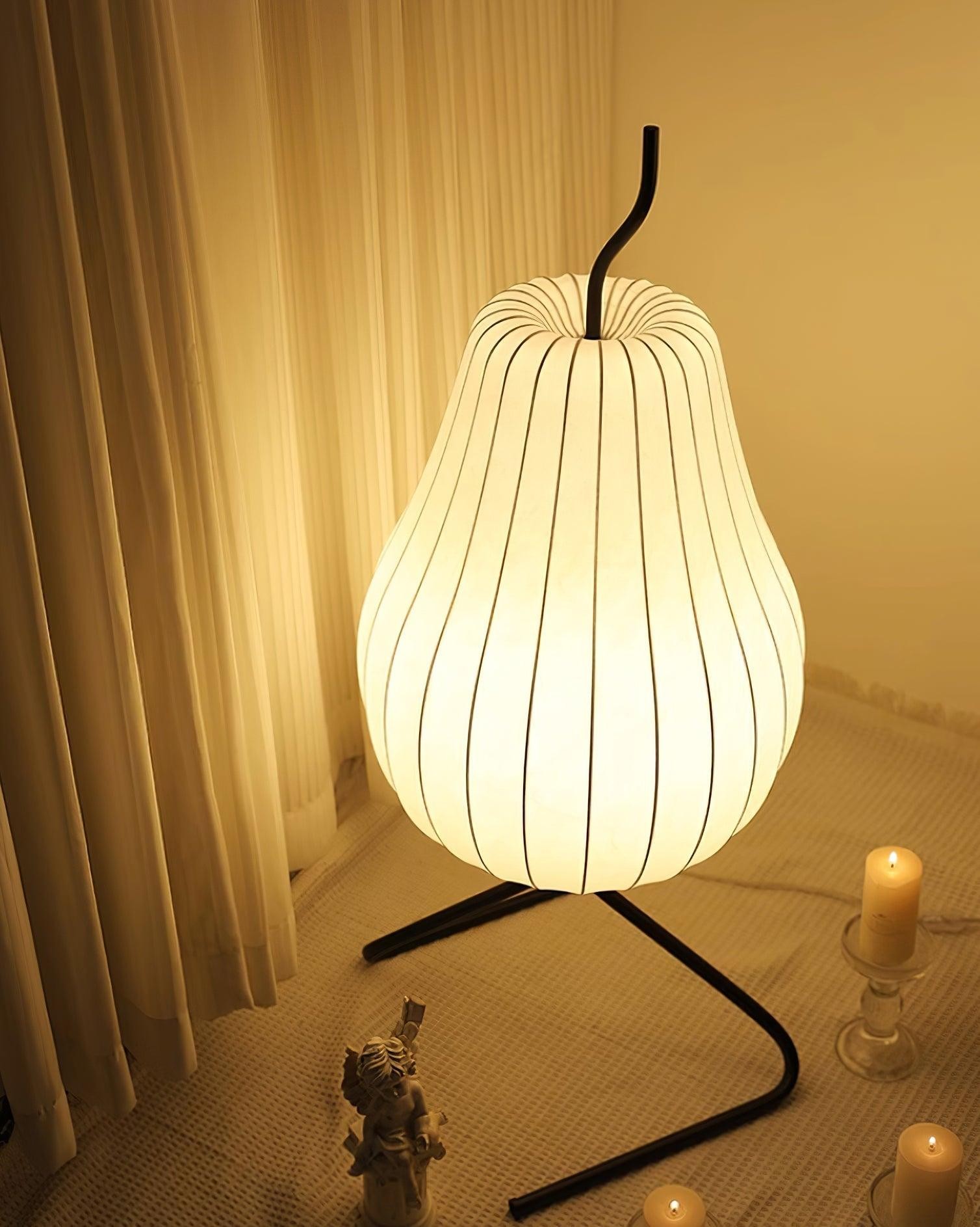 Pear-shaped Shite Floor Lamp Suitable For Living Room K581