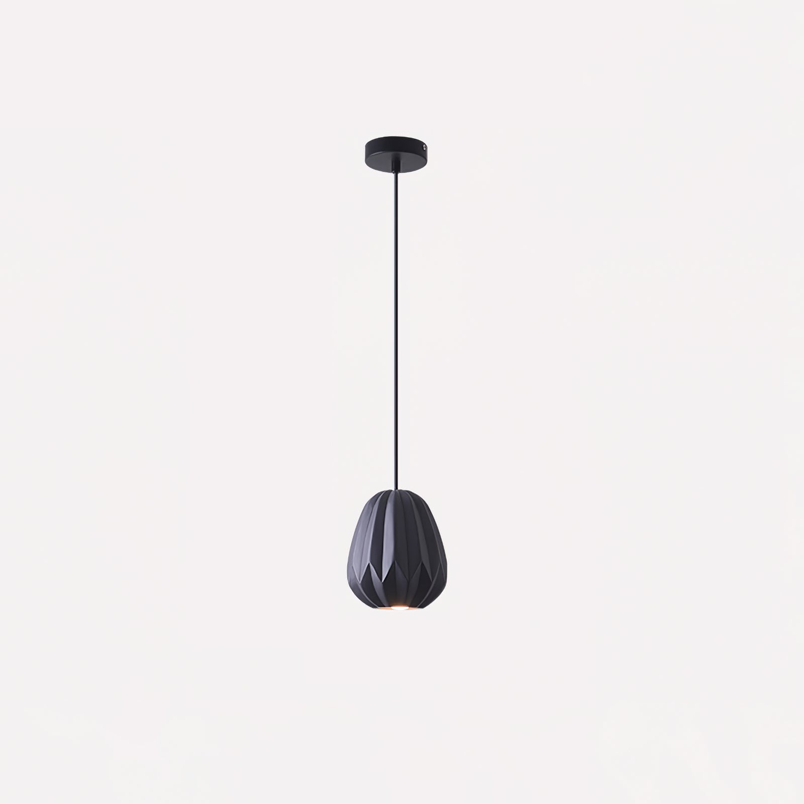 Papaya Resin Pendant Lamp K1064
