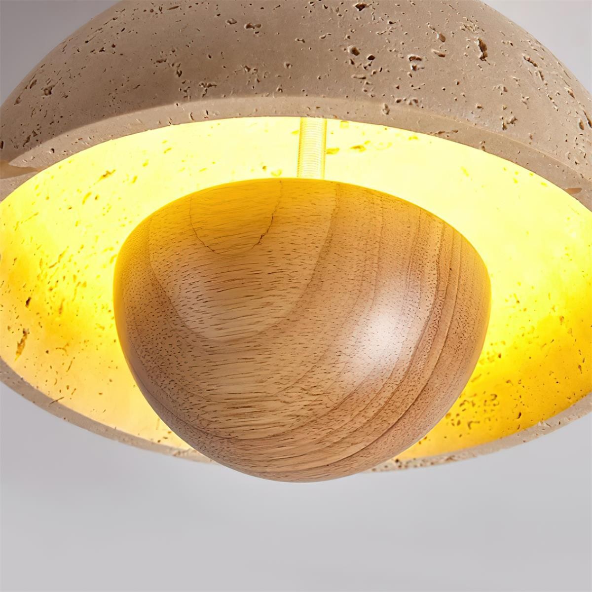 Japanese Wooden Inverted Ceiling Light K721