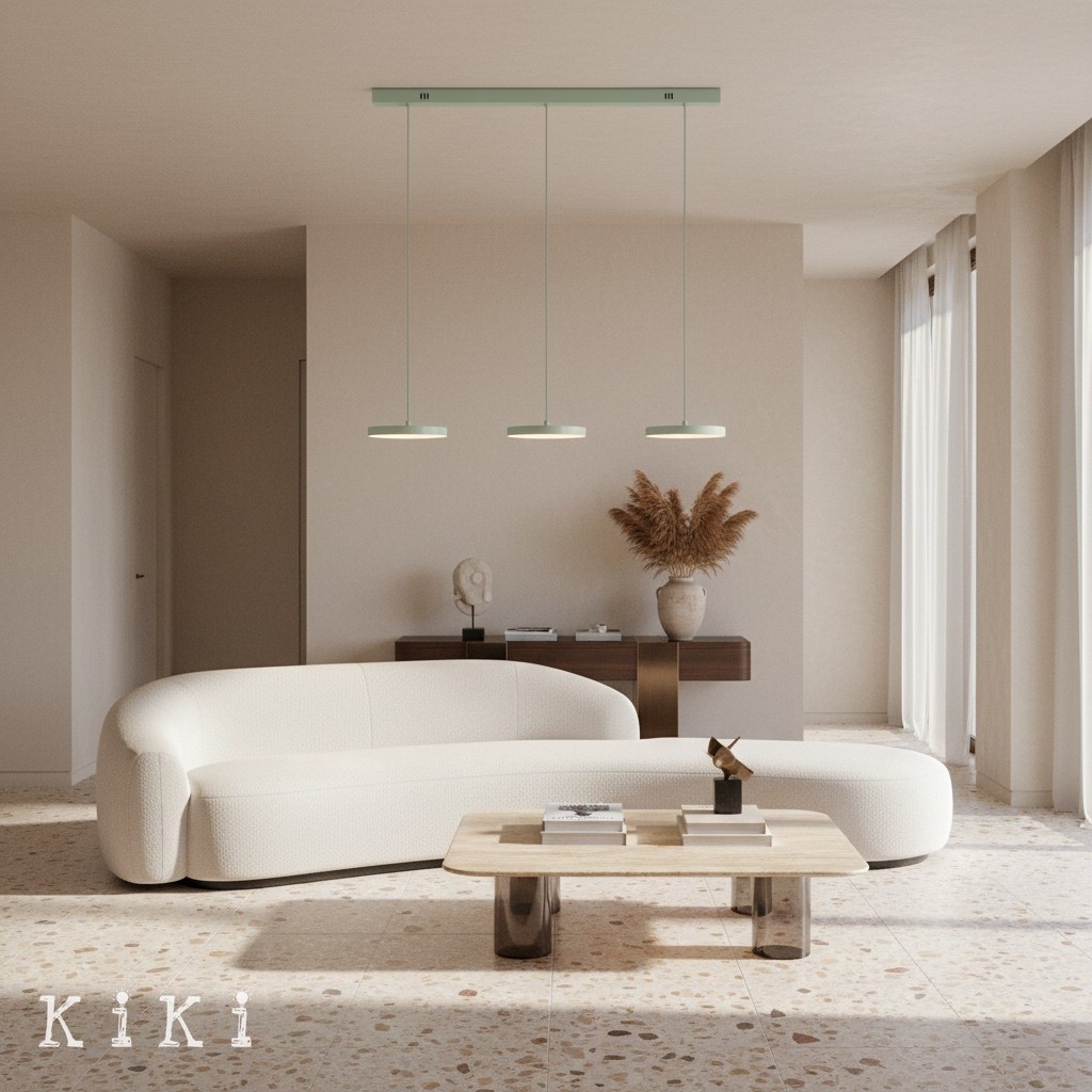 Feranox Minimal Disc Pendant - Statement Pendant Light for Dining K2217
