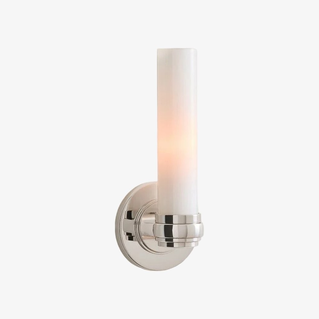 Roven Elegant Cylinder Glass Wall Lamp - Minimalist Wall Sconce for Entryway K1711