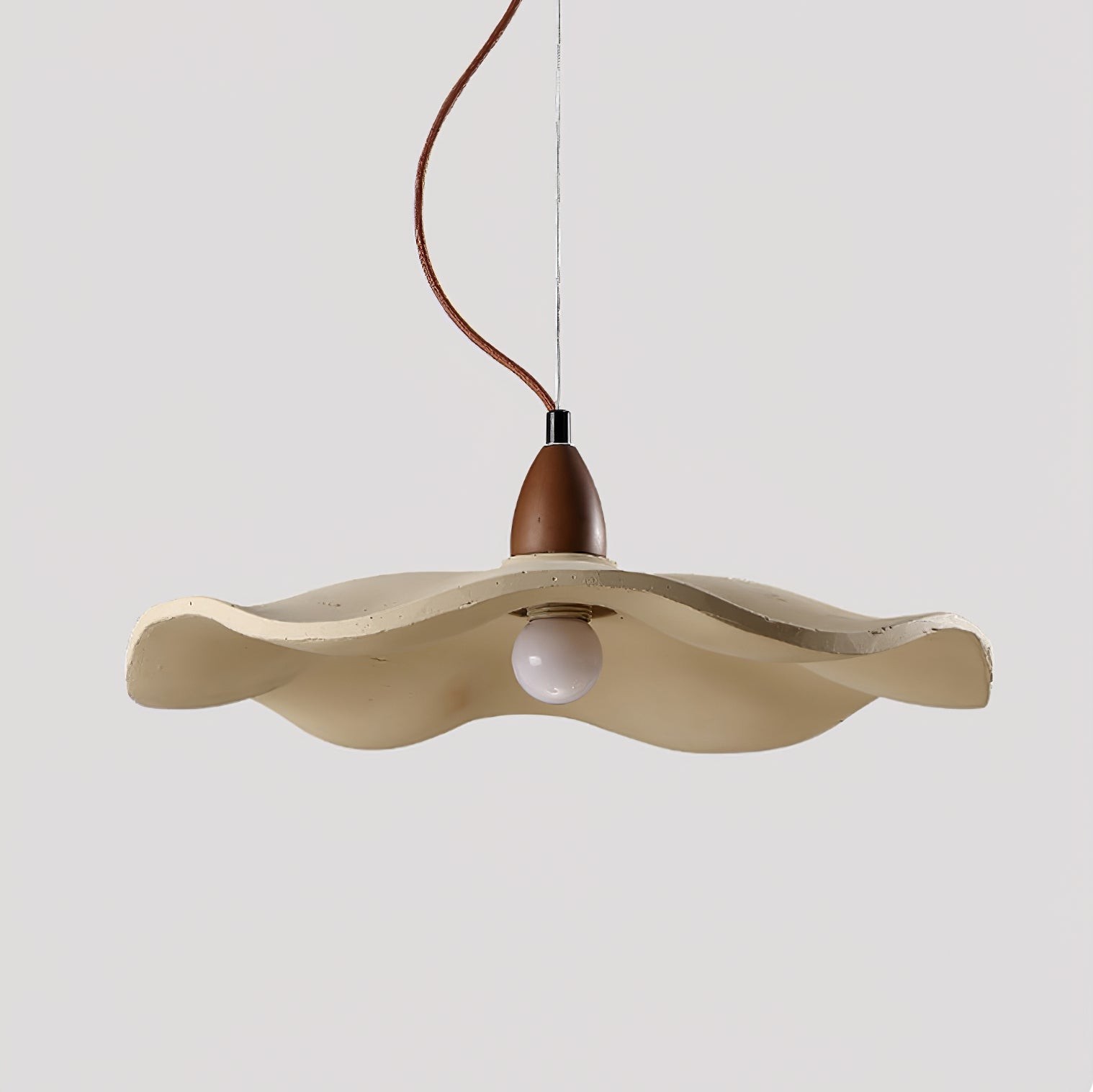 Japanese Wabi-Sabi Style Cement Wave Pendant Lamp K309