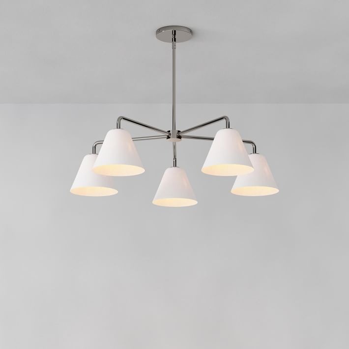 Conica Sculptural 5-Light Cone Chandelier - Modern Glass Lighting for Home K1394