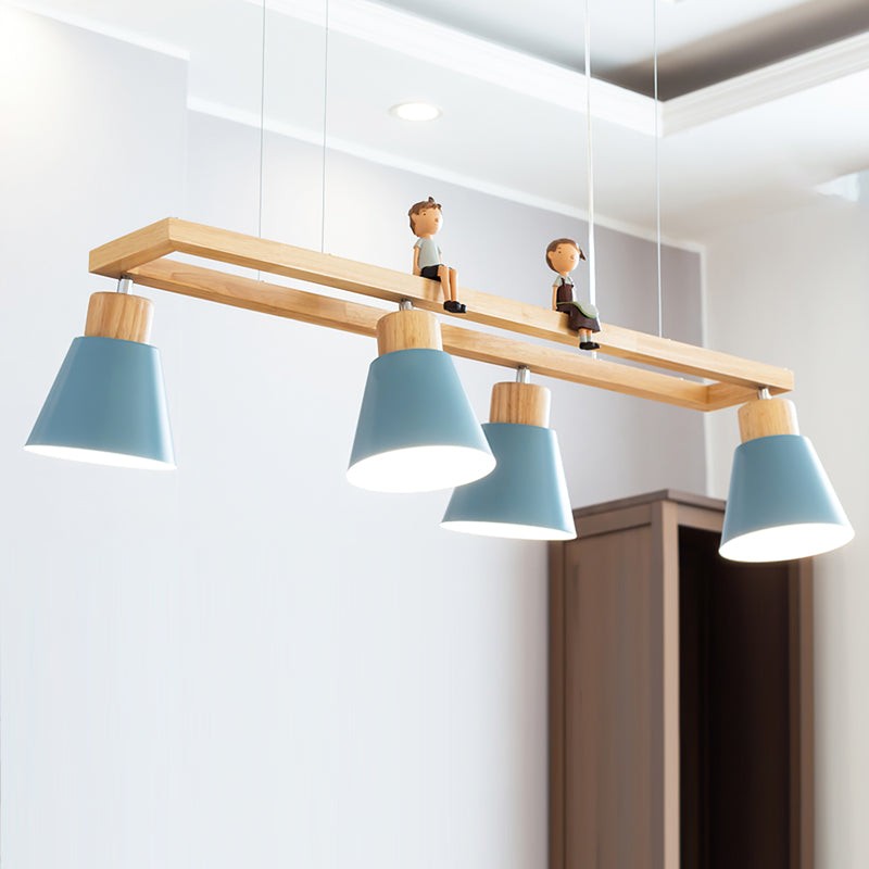 Cone Wood Chandelier K1001