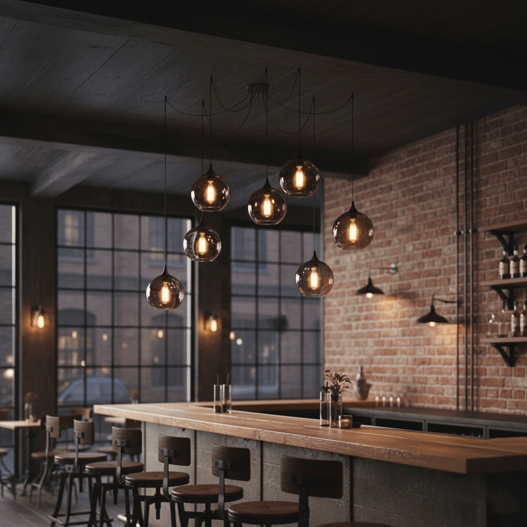 Bottle Pendant Light D363