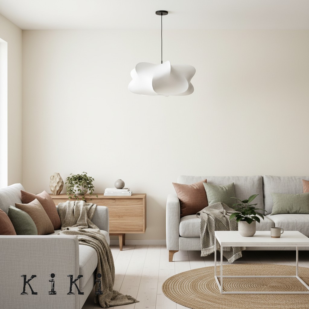 Havion Sculptural Cloud Form Flush Mount – Elegant Pendant Light for Any Room K1318