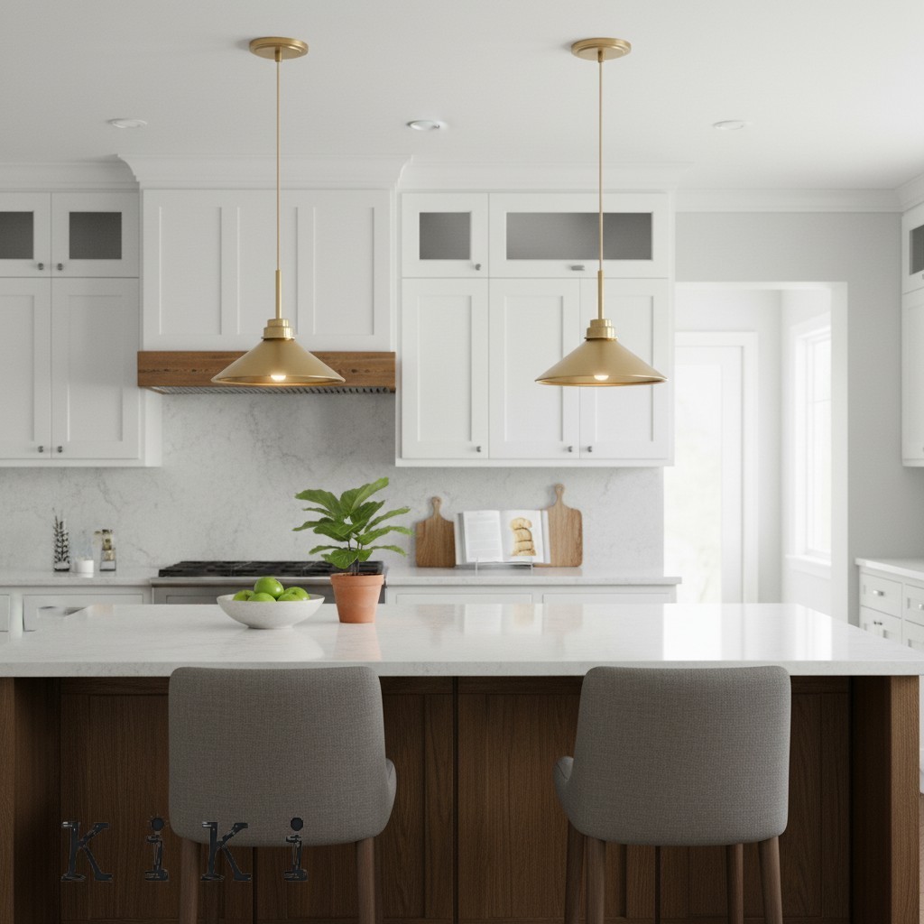 Aurenza Round Pendant Light – Timeless Farmhouse Style for Any Interior K1139