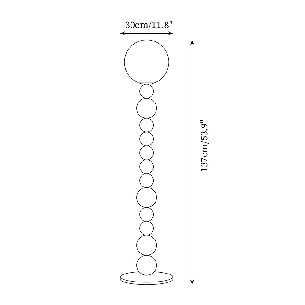 Modern Gourd Ball Floor Lamp K720