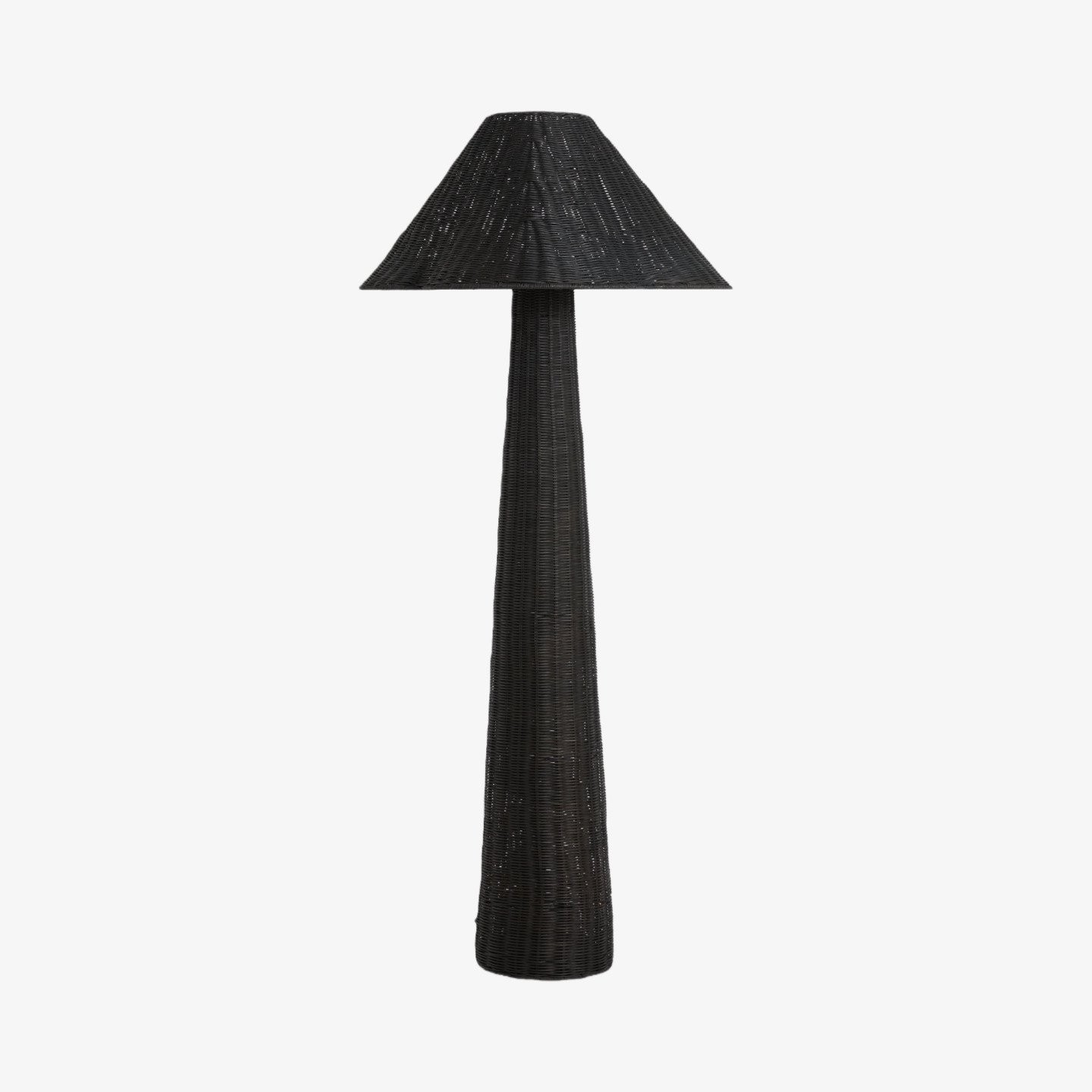 Wickara Woven Floor Lamp - Sculptural Rattan Design With Natural Rattan Style K1624