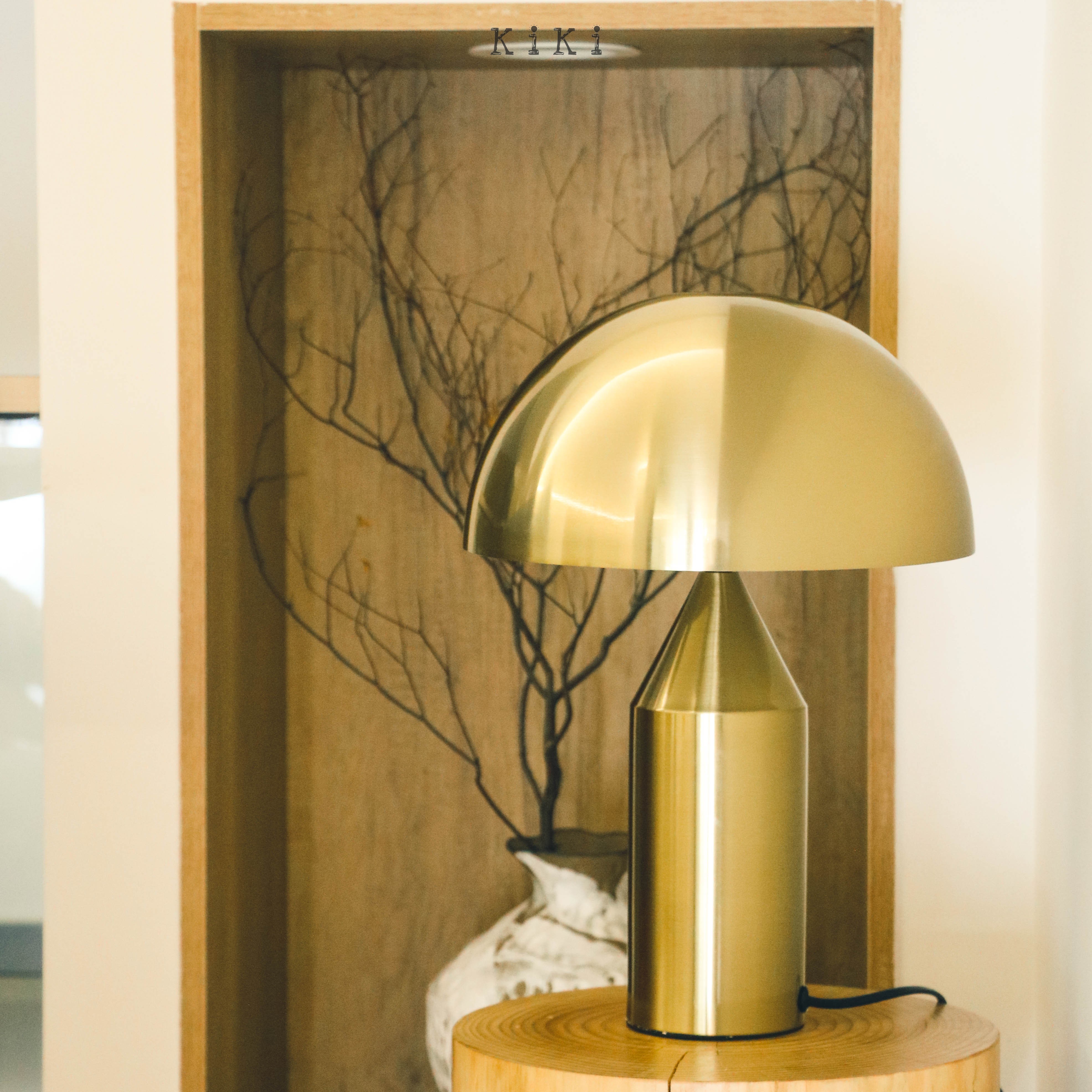 Modern Atollo Table Lamp - Mushroom Metal Table Light for Living Room