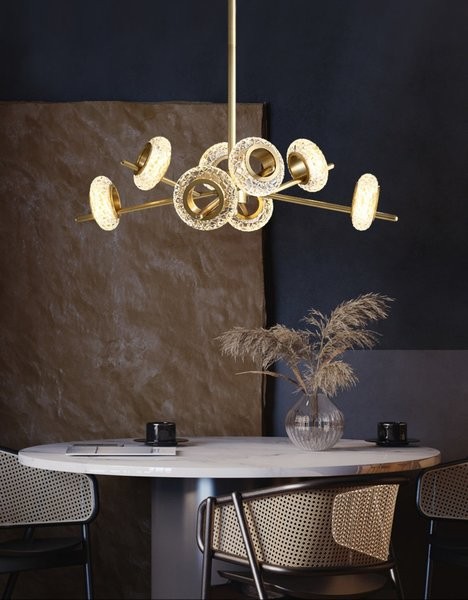 Brass Crystal LED Chandeliers