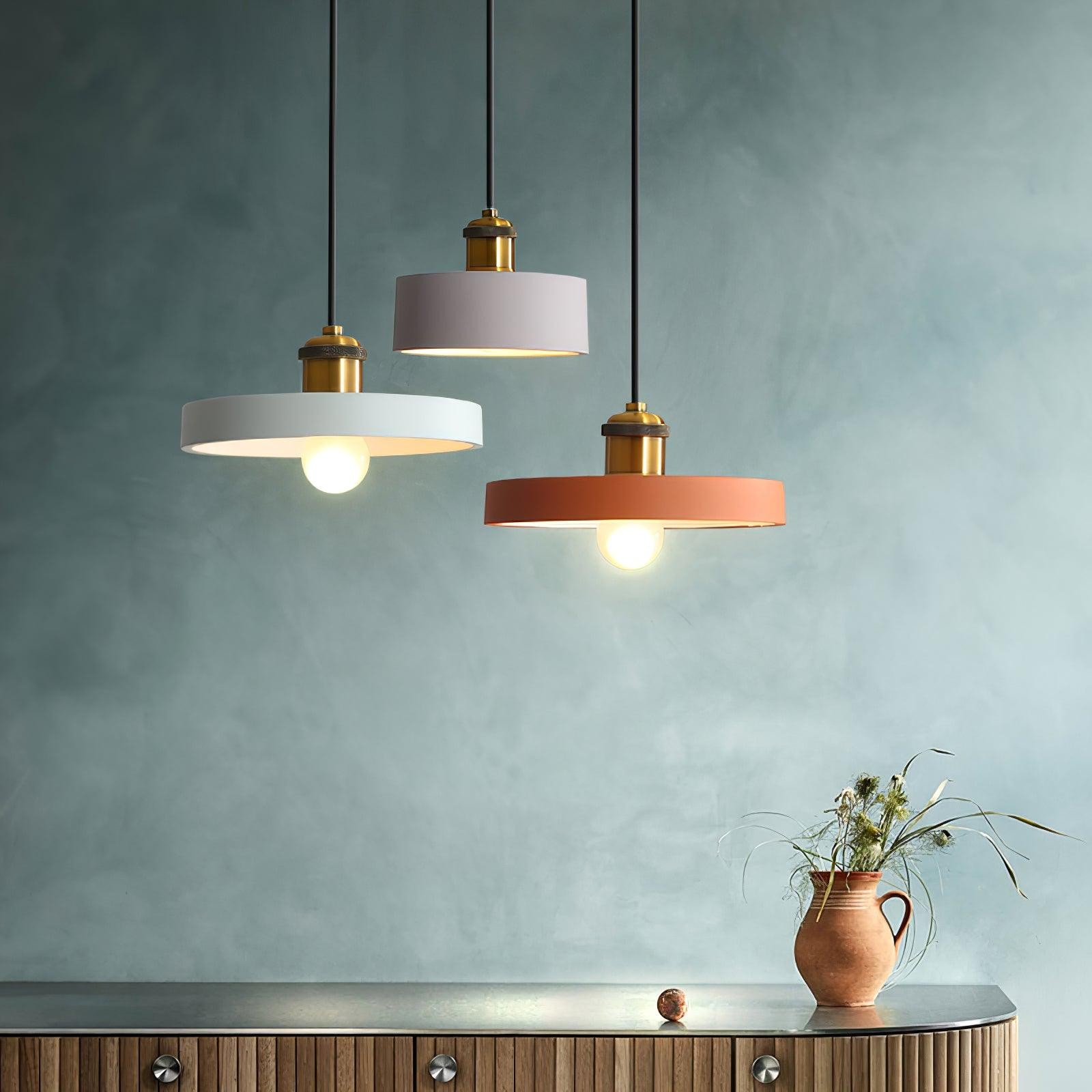 Modern Resin Geometric Pendant Lamp K621